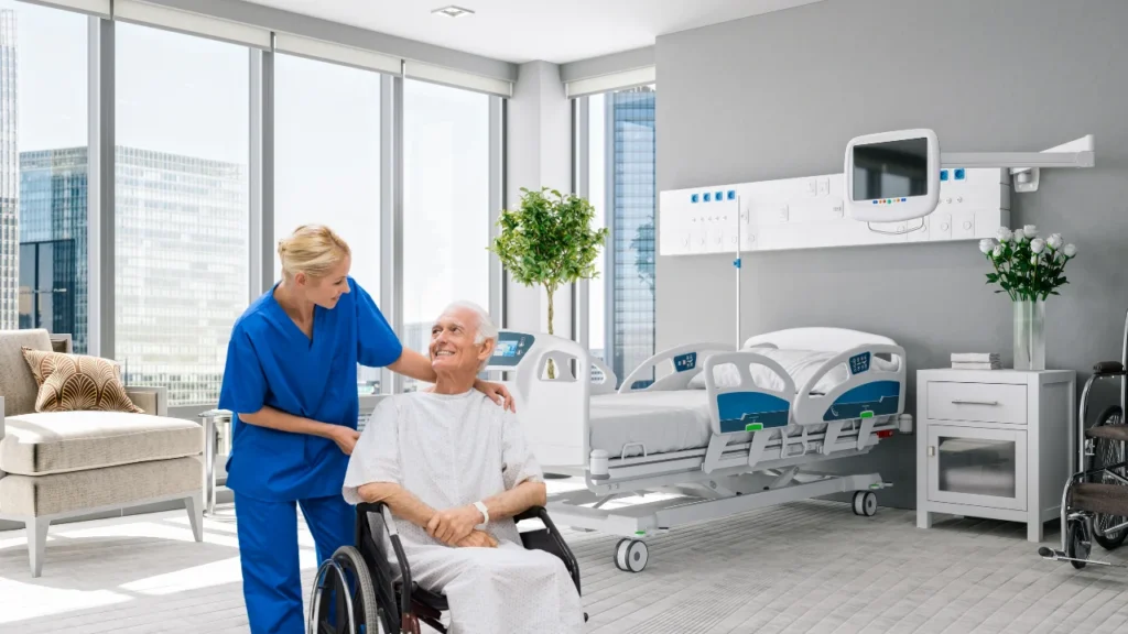 Un hospital moderno con tecnología avanzada y atención humanizada.